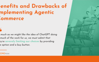 Shopping cart pushed by large robot hand