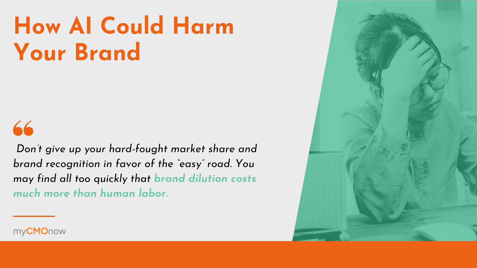 Text image with blog title and a quote with small photo of woman appearing frustrated.