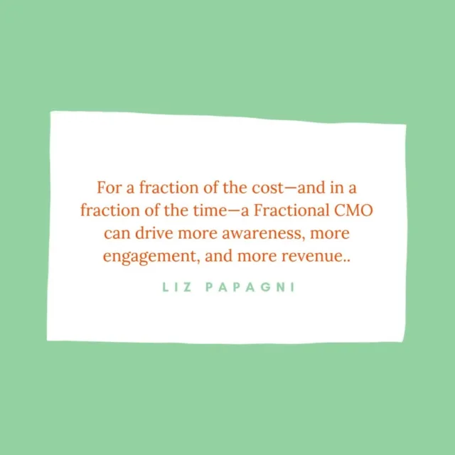 C-Suite expertise, without the full-time commitment. Fractional CMO services are the answer. Reach out for more!